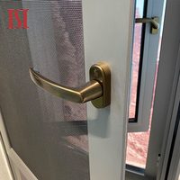 Ventanas abatibles de diseño oscilante de marca superior, Persiana de aleación de aluminio de vidrio templado moderno de rendimiento hermético para Villa de cocina