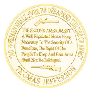 الولايات المتحدة التعديل الثاني جمع الهدايا التذكارية عملة حق الناس للحفاظ على حمل السلاح - Product Image 4