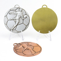 Fútbol medallas y trofeos de fútbol logotipo personalizado recuerdo medallas personalizadas oro plata aleación de zinc Metal arte libre 3D deporte moderno