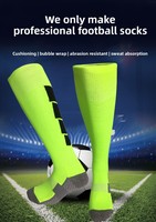 Chaussettes de football professionnelles, au-dessus du genou, semelle épaissie en tissu éponge et antidérapantes | Unisexe pour adultes et jeunes, compétition/entraînement