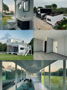 Cymdin 20ft contenitore cabina in acciaio di lusso prefabbricato 20ft Villa di lusso negozio di Apple House angoli arrotondati - Product Image 4