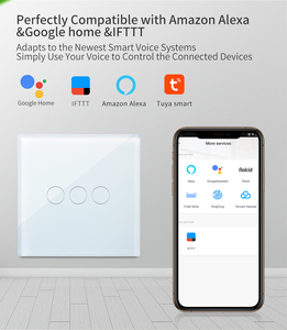 Bingoelec-luz inteligente táctil con Wifi, 3 entradas, 1 sentido, funciona con alambre único <span class=keywords><strong>en</strong></span> vivo o Nuetral, Alexa - Product Image 6