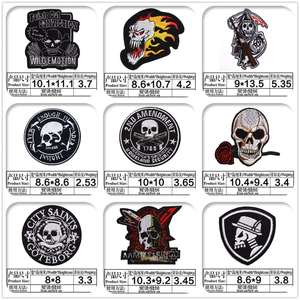 Hot Sale Mexico Style Rose Flower Skull Iron on Embroidered Patch - Product Image 4