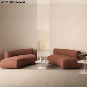 Pabrik Foshan Italia furnitur rumah mewah <span class=keywords><strong>sofa</strong></span> bagian melengkung <span class=keywords><strong>sofa</strong></span> bulat Modern untuk rumah mewah - Product Image 2