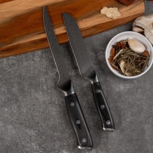 Set di Coltelli da Chef Cinesi di Alta Qualità, Forgiati a Mano in Acciaio Damasco Inossidabile, Utensile da Cucina Multiuso per Tagliare - Product Image 3
