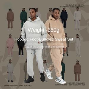 ชุดสเวตเตอร์โอเวอร์ไซส์สไตล์สตรีทเทรนดี้สำหรับผู้ชาย  ผ้ากำมะหยี่  แบบหลวม  ทรงอเมริกัน  คอลเลคชั่นฤดูใบไม้ร่วง/ฤดูหนาว 2025  นำเข้า - Product Image 3