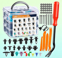 Nouvel Assortiment Universel de Fixations Automobiles en Nylon de Haute Qualité 725 Pièces – Clips de Remplacement pour Pare-chocs, Bavettes et Ailes