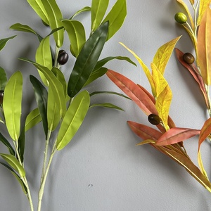 Vente en gros usine – Meilleure vente : Plante artificielle toucher réel, tige d'olivier artificielle, branche d'olivier artificielle pour décoration de mariage - Product Image 6