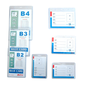 Porta Tarjetas de Identificación de Plástico Duro Transparente e Impermeable de PVC para Exposiciones - Product Image 2