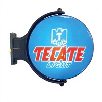 Panneau publicitaire lumineux LED en tissu pour magasin, enseigne extérieure en acrylique