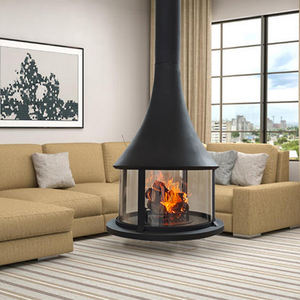 Poêle <span class=keywords><strong>à</strong></span> granulés de bois moderne, bois de chauffage <span class=keywords><strong>suspendu</strong></span>, autoportant, cuisson en fonte - Product Image 1