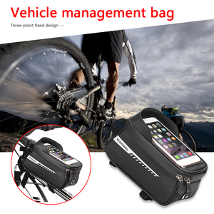防水自行车包 & 触摸屏手机座山地车前顶管Pannier自行车道MTB包 - Product Image 2