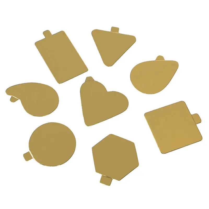 Goud 10 '12' 14 'Hoge Kwaliteit Mini Mdf Vierkante Gouden Cake Drum Papier Board Lade