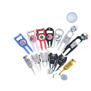 Marcador de Posición de Pelota de Golf One Putt, con Grabado de Logotipo Único en Caja Dorada, Chapado en Negro, Etiqueta Novedosa Snapback Blip, Gorras Edge South Blanks - Product Image 1