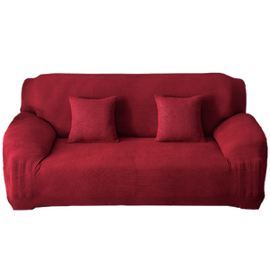 غطاء أريكة جاكار كامل قابل للغسل مضاد للانزلاق مع حواف دانتيل مصنوع من البوليستر والسباندكس لجميع المواسم - Product Image 1