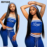 Offre Spéciale Été – Ensemble Lounge 2 Pièces Femme : Haut Sans Manches et Pantalon Capri à Cordon en Coton Spandex – Vêtements de Détente – Vente en Gros – Logo Personnalisé