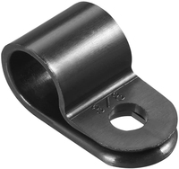 Serre-câbles en plastique nylon noir blanc de type R 3/16 "1/4" 3/8 "1/2" 3/4 "1" Assortiment de fixations pour conduit de câble