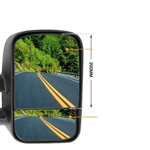 Rétroviseurs de remorquage manuels extensibles pour Land Cruiser 1984 - 2022 70 75 76 78 79 Series - Product Image 4