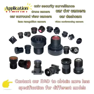 Lenses Manufacturer 180 Degree Wide Angle Fisheye Lens Cctv Ip Camera Lens For Video Door M12 Macro Camera Lens For Mobile