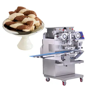 Beikn Factory Price Twist Cookies Making Machine Icebox Cookies Designed Biscuit Encrusting With Tray Aligning Machine