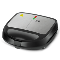 Appareils de cuisine multifonctionnelle antiadhésive petit déjeuner Machine 2 tranches 850W électrique 4 en 1 Sandwich Maker
