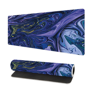 Custom Purple Fluid Printed Rubber Gaming <b>Mouse</b> Pad XXXL Non Slip Rubber Base Large Extended Keyboard <b>Mat</b> for Office - Product Image 3