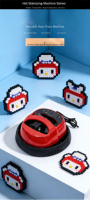 Presse à Chaud Manuelle Portable Neuve pour Impression de Logos par Sublimation sur T-shirts, Casquettes, Tapis de Souris, Assiettes, Tasses - 110-220V