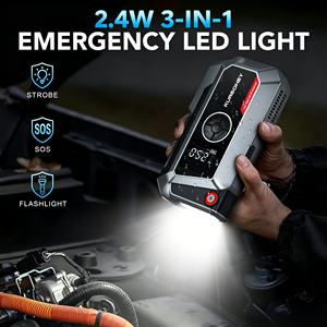 Avviatore di Emergenza <span class=keywords><strong>per</strong></span> <span class=keywords><strong>Auto</strong></span> 8000mAh, Power Bank 12V Portatile con Pompa d'Aria e Compressore - Product Image 6