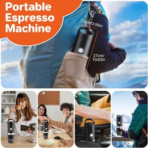 Macchina da caffè portatile compatta per gli appassionati di Outdoor viaggiatori impiegati in movimento caffettiera - Product Image 4