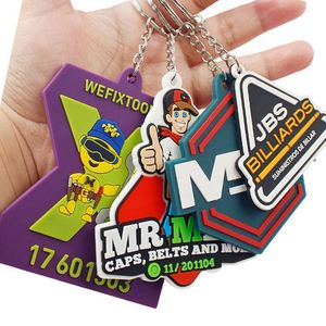 Llaveros de Silicona 2D/3D Personalizados al por Mayor, Llavero de Goma Suave de PVC, Cadena Porta Llaves con Logotipo Personalizado, Llaveros Promocionales con Mosquetón - Product Image 6