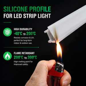 Tube flexible en silicone néon blanc IP67 personnalisé pour la décoration linéaire de plafond mural - Product Image 3