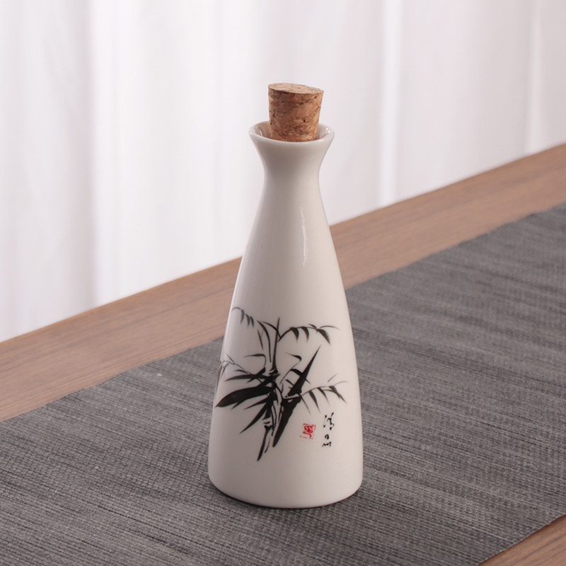 Pot simple en bambou 100ml/01kg-bouchon en bois