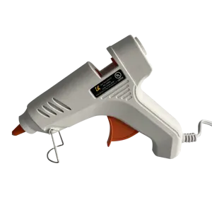 40W full size White Glue Gun KV-JQ402 with 2pcs Hot Melt Glue Sticks for Crafts School Home Repair DIY Hand Tools