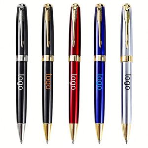 Stylo bille métallique de luxe de haute qualité pour cadeau d'entreprise, logo personnalisé accepté - Product Image 1