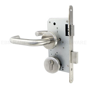 האירופית תקן איכות גבוהה בטיחות אש מדורגות morset עיצוב מודרני בסגנון מתכת דלת דלת ידית מנעול מנעול - Product Image 1