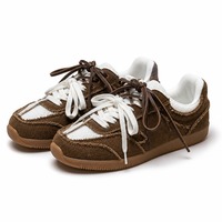 Birotzxiues – baskets à bords effilochés pour femmes, chaussures de course rétro en maille et daim, coupe basse, 3 couleurs, confortables et légères, taille européenne 36-44