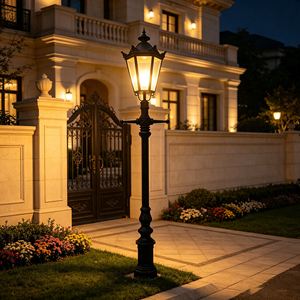 Lámpara LED de Jardín de Estilo Retro Europeo, Resistente al Agua, IP65, Iluminación Decorativa para Exteriores - Product Image 2