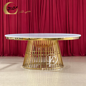 Mesa de Comedor de Lujo de Acero Inoxidable Dorado Titanio Estilo Dubái para Uso en Hogar y Hotel, Diseño Moderno, Construcción de Acero Inoxidable + MDF - Product Image 6