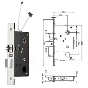 Keyless TTHotel APP Electronic Smart Hotel RFID Lock Wooden <strong>Doors</strong> 38-55mm Thickness Stainless Steel Fast Unlock Anti-Theft Easy - Product Image 6
