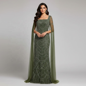 slim fit dress slacks Olive Green Mirror Work Cotton Knee Length Asymmetrical Dress 26