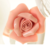 Lámpara de Noche LED de Diseño Moderno, Creativo, Romántico y Contemporáneo, de Vidrio, con Alimentación CA, Ecológica, con Forma de Flor, Luz Cálida
