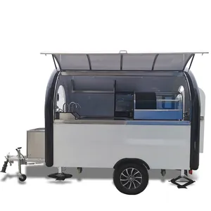 Klasik Jalan Kopi Susu Teh Jus Minuman Kereta Gandeng Otomatis Caravan Mobile Kios Truk Makanan Listrik