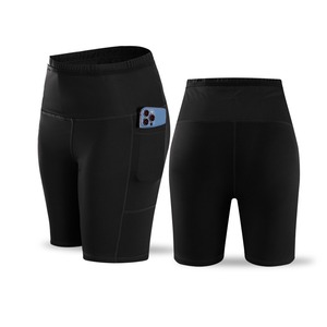 Mezza calzamaglia con Logo personalizzato da donna con tasche a compressione pantaloncini da corsa maratona per Leggings da palestra Fitness per allenamento estivo - Product Image 1