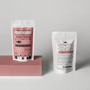 Umwelt freundliche Stand Up Food Pouch Wieder versch ließbare Reiß verschluss Dog Treat und Pet Snack Pet Food Verpackung Taschen