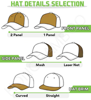 Gorras Trucker Personalizadas de Alta Calidad, Gorras de Golf Tipo Bucket, Gorras de Béisbol Bicolor con Logotipo Bordado 3D, Gorras Deportivas Unisex con Impresión Puff Común
