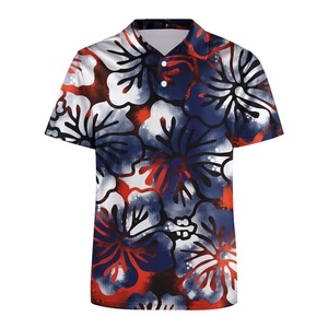 Custom Hawaiian Shirt Men Printed Short Sleeve Casual Polo Collar Summer Island Wear Plus Size - Product Image 1