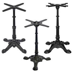 מתכת יצוק שולחן אוכל בסיס מתכת מסחרי רגליים ריהוט בית קפה מסעדה פלדה - Product Image 2