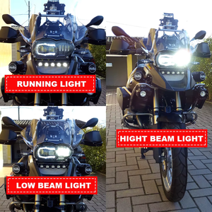 Ensemble de phares à Led pour Bmw R1200gs 2004-2013 Lc R 1200gs Adv <span class=keywords><strong>Adventure</strong></span> R1200 <span class=keywords><strong>Gs</strong></span> Phare de moto - Product Image 6
