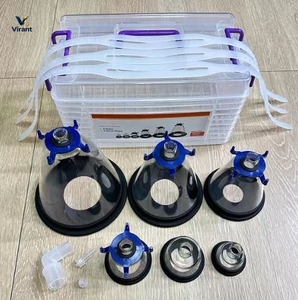 <span class=keywords><strong>Masque</strong></span> d'anesthésie vétérinaire multi-tailles avec bordure en silicone souple pour l'anesthésie par <span class=keywords><strong>inhalation</strong></span> chirurgicale des chats, des chiens et des petits animaux. - Product Image 4