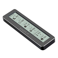 SHUOLE in alluminio M2 SSD custodia custodia per disco rigido HDD custodia NVME SSD custodia tipo C USB3.2 a NVME M2 custodia con LCD